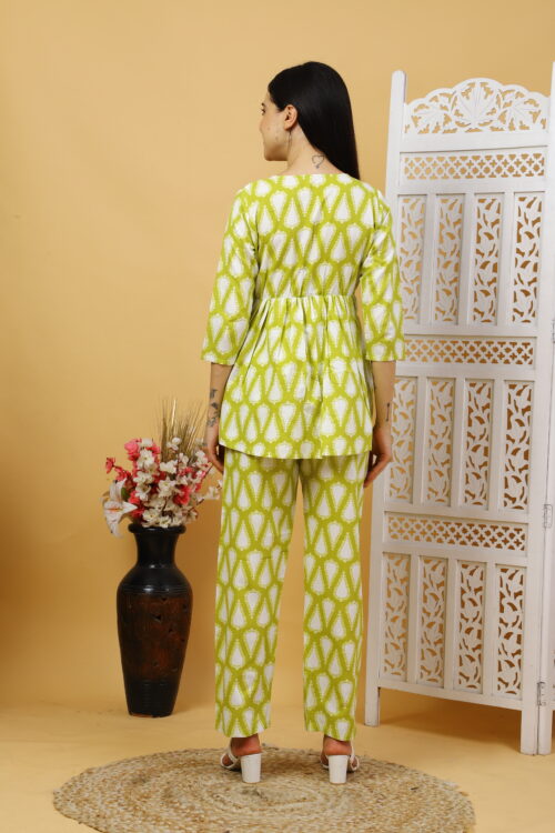 Women’s Multicolor Cotton Printed Co-ord Set - Image 9