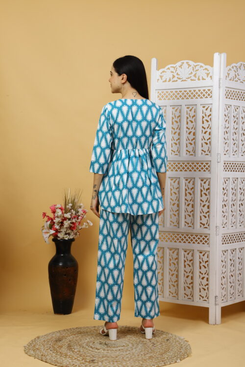 Women’s Multicolor Cotton Printed Co-ord Set - Image 6