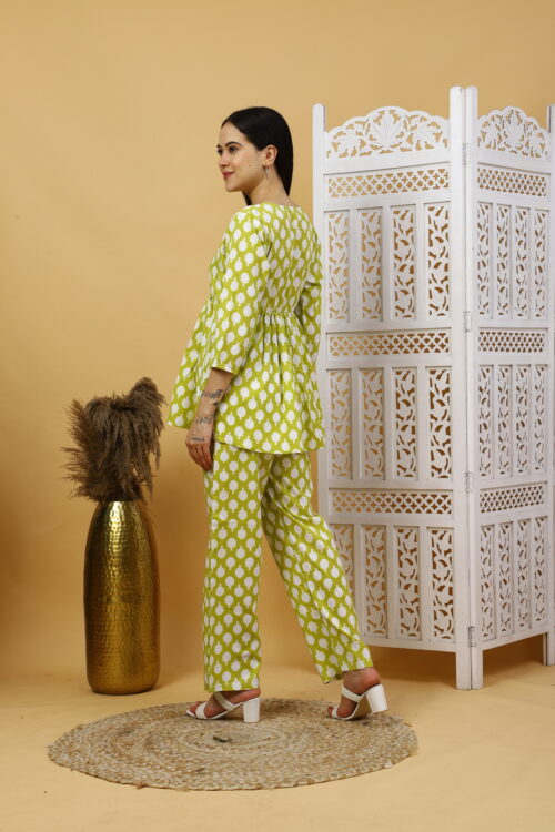 Women’s Multicolor Cotton Printed Co-ord Set |Kurta Pant Outfit - Image 14