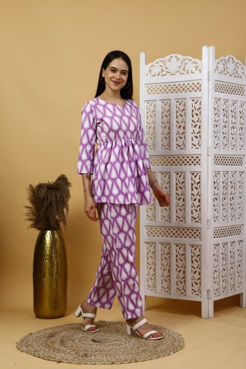 Women’s Multicolor Cotton Printed Co-ord Set - Image 20