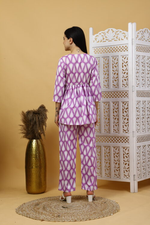 Women’s Multicolor Cotton Printed Co-ord Set - Image 22