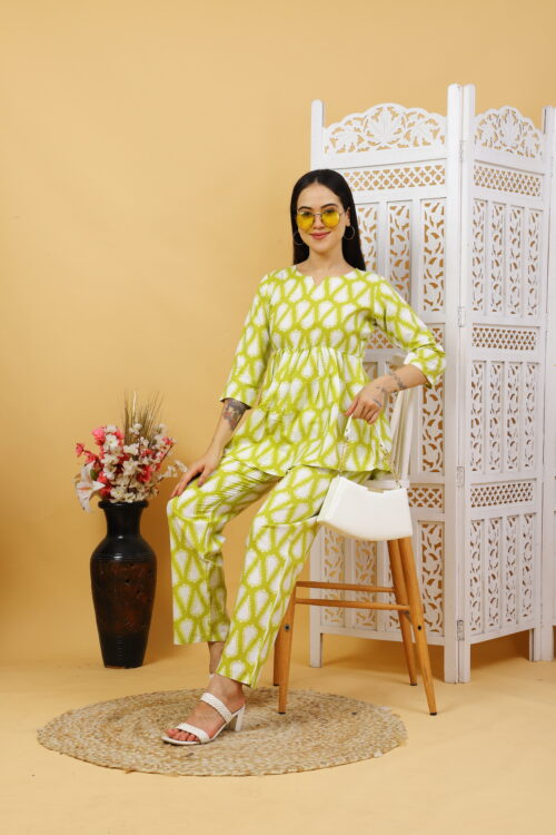 Women’s Multicolor Cotton Printed Co-ord Set - Image 11