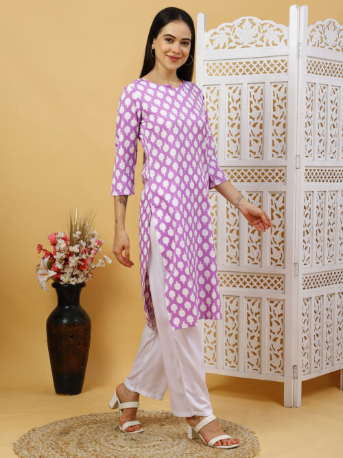 Women’s Multicolor Printed Cotton Kurti |  Office Wear Top - Image 10