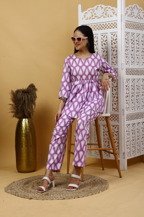 Women’s Multicolor Cotton Printed Co-ord Set - Image 17