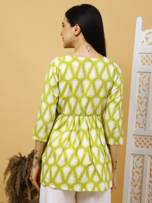 Women’s Multicolor Printed Cotton Top | Kurti for Daily Wear - Image 13