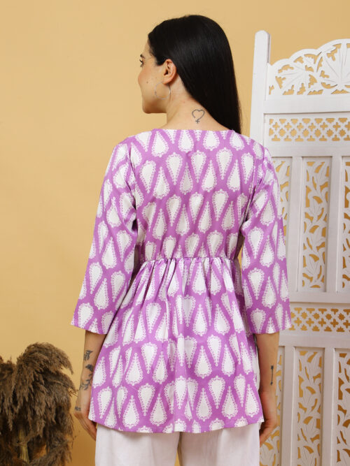 Women’s Multicolor Printed Cotton Top | Kurti for Daily Wear - Image 27