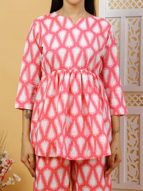Women’s Multicolor Cotton Printed Co-ord Set - Image 16