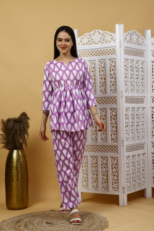 Women’s Multicolor Cotton Printed Co-ord Set - Image 18