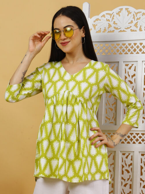 Women’s Multicolor Printed Cotton Top | Kurti for Daily Wear - Image 15