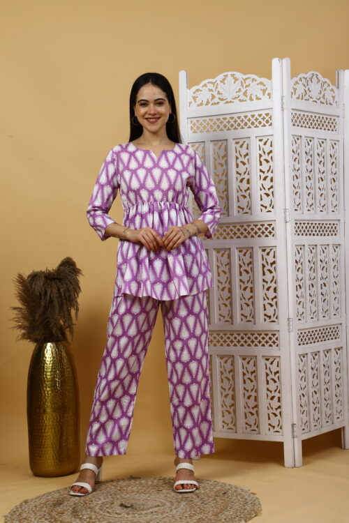 Women’s Multicolor Cotton Printed Co-ord Set - Image 19